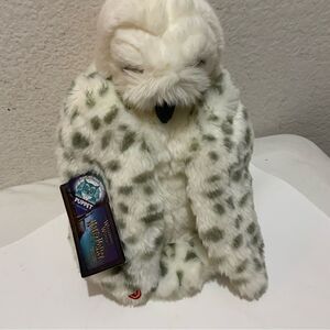 NWT-Wizarding World of Harry Potter Hedwig Owl Hand Puppet with Sound Plush Toy